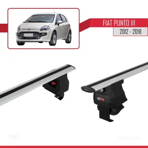 Fiat Punto III 2012-2018 Arası ile uyumlu ACE-4 Ara Atkı Tavan Barı GRİ - Görsel 3