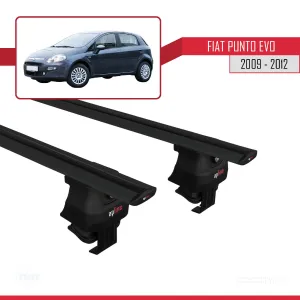 Fiat Punto Evo (199) 2009-2012 Arası ile uyumlu ACE-4 Ara Atkı Tavan Barı SİYAH - Görsel 4