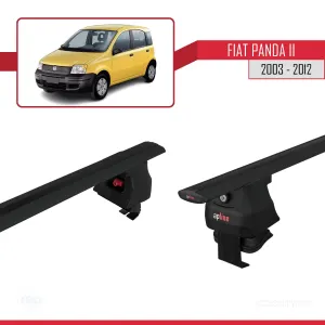 Fiat Panda II (169) 2003-2012 Arası ile uyumlu ACE-4 Ara Atkı Tavan Barı SİYAH - Görsel 5