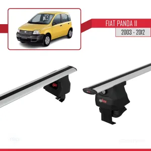 Fiat Panda II (169) 2003-2012 Arası ile uyumlu ACE-4 Ara Atkı Tavan Barı GRİ - Görsel 3
