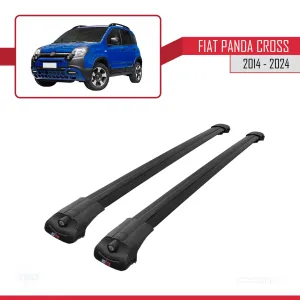 Fiat Panda Cross 2014 ve Sonrası ile uyumlu ACE-1 Ara Atkı Tavan Barı SİYAH - Görsel 3