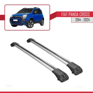 Fiat Panda Cross 2014 ve Sonrası ile uyumlu ACE-1 Ara Atkı Tavan Barı GRİ - Görsel 3