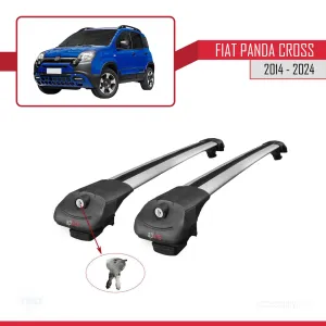 Fiat Panda Cross 2014 ve Sonrası ile uyumlu ACE-1 Ara Atkı Tavan Barı GRİ - Görsel 4