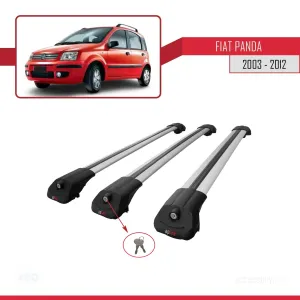 Fiat Panda 2003-2012 Arası ile uyumlu ACE-1 Ara Atkı Tavan Barı GRİ 3 ADET BAR - Görsel 4