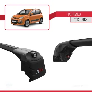 Fiat PANDA (319) 2012 ve Sonrası ile uyumlu ACE-2 Ara Atkı Tavan Barı SİYAH thumb 5