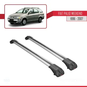 Fiat Palio WEEKEND 1996-2007 Arası ile uyumlu ACE-1 Ara Atkı Tavan Barı GRİ - Görsel 3