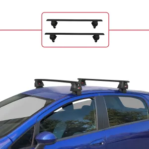 Fiat Grande Punto 2005-2012 Arası ile uyumlu ACE-4 Ara Atkı Tavan Barı SİYAH thumb 2