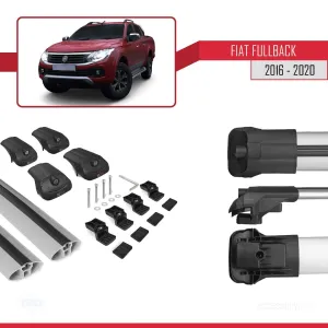 Fiat Fullback 2016-2020 Arası ile uyumlu ACE-1 Ara Atkı Tavan Barı GRİ thumb 5