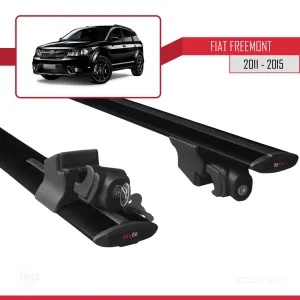 Fiat Freemont 2011-2015 Arası ile uyumlu HOOK Model Anahtar Kilitli Ara Atkı Tavan Barı SİYAH - Görsel 5