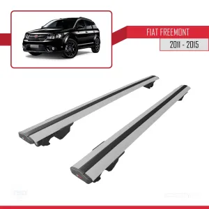 Fiat Freemont 2011-2015 Arası ile uyumlu HOOK Model Anahtar Kilitli Ara Atkı Tavan Barı GRİ - Görsel 4