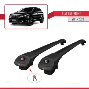Fiat Freemont 2011-2015 Arası ile uyumlu ACE-1 Ara Atkı Tavan Barı SİYAH - Görsel 4