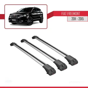 Fiat Freemont 2011-2015 Arası ile uyumlu ACE-1 Ara Atkı Tavan Barı GRİ 3 ADET BAR - Görsel 3