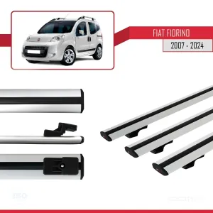 Fiat Fiorino 2007 ve Sonrası ile uyumlu Basic Model Ara Atkı Tavan Barı GRİ 3 ADET thumb 5