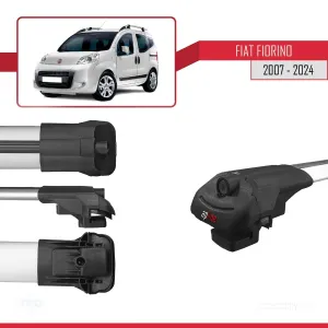 Fiat Fiorino 2007 ve Sonrası ile uyumlu ACE-1 Ara Atkı Tavan Barı GRİ 4 ADET BAR thumb 5