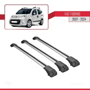 Fiat Fiorino 2007 ve Sonrası ile uyumlu ACE-1 Ara Atkı Tavan Barı GRİ 3 ADET BAR thumb 3