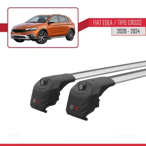 Fiat EGEA CROSS 2020 ve Sonrası ile uyumlu ACE-2 Ara Atkı Tavan Barı GRİ thumb 4