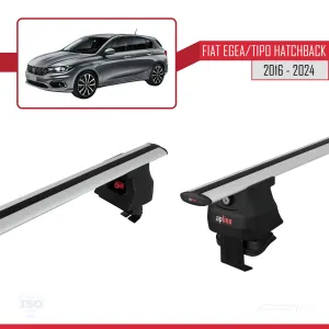 Fiat Egea / Tipo Hatchback 2016 ve Sonrası ile uyumlu ACE-4 Ara Atkı Tavan Barı GRİ thumb 3