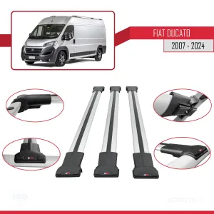 Fiat Ducato X250/X290 2007 ve Sonrası ile uyumlu FLY Model Ara Atkı Tavan Barı GRİ 3 ADET BAR - Görsel 5