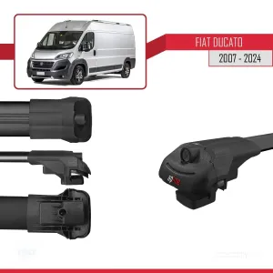 Fiat Ducato X250/X290 2007 ve Sonrası ile uyumlu ACE-1 Ara Atkı Tavan Barı SİYAH 4 ADET BAR - Görsel 5