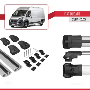 Fiat Ducato X250/X290 2007 ve Sonrası ile uyumlu ACE-1 Ara Atkı Tavan Barı GRİ - Görsel 5