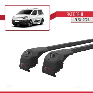 Fiat Doblo K9 2023 ve Sonrası ile uyumlu ACE-2 Ara Atkı Tavan Barı SİYAH - Görsel 4
