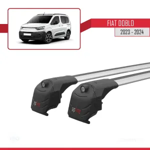 Fiat Doblo K9 2023 ve Sonrası ile uyumlu ACE-2 Ara Atkı Tavan Barı GRİ - Görsel 4