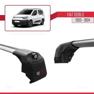 Fiat Doblo K9 2023 ve Sonrası ile uyumlu ACE-2 Ara Atkı Tavan Barı GRİ - Görsel 5