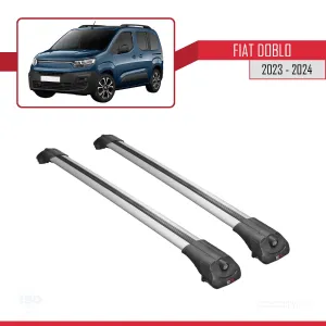 Fiat Doblo K9 2023 ve Sonrası ile uyumlu ACE-1 Ara Atkı Tavan Barı GRİ - Görsel 3