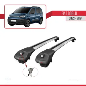Fiat Doblo K9 2023 ve Sonrası ile uyumlu ACE-1 Ara Atkı Tavan Barı GRİ - Görsel 4