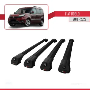 Fiat Doblo 2010-2022 Arası ile uyumlu ACE-1 Ara Atkı Tavan Barı SİYAH 4 ADET BAR thumb 4