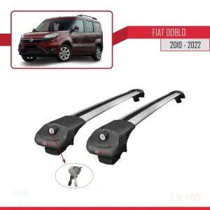 Fiat Doblo 263/263 FL 2010-2022 Arası ile uyumlu ACE-1 Ara Atkı Tavan Barı GRİ - Görsel 4