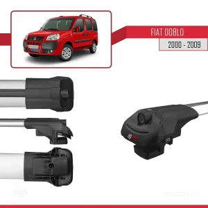 Fiat Doblo 2000-2009 Arası ile uyumlu ACE-1 Ara Atkı Tavan Barı GRİ 4 ADET BAR thumb 5