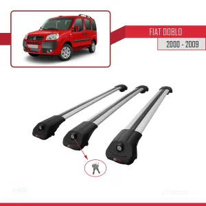 Fiat Doblo 223 2000-2009 Arası ile uyumlu ACE-1 Ara Atkı Tavan Barı GRİ 3 ADET BAR - Görsel 4