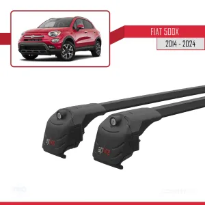 Fiat 500X 2014 ve Sonrası ile uyumlu ACE-2 Ara Atkı Tavan Barı SİYAH thumb 4
