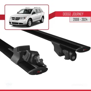 Dodge Journey 2008 ve Sonrası ile uyumlu HOOK Model Anahtar Kilitli Ara Atkı Tavan Barı SİYAH - Görsel 5