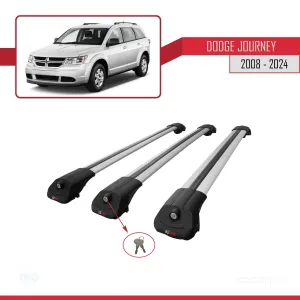 Dodge Journey 2008 ve Sonrası ile uyumlu ACE-1 Ara Atkı Tavan Barı GRİ 3 ADET BAR thumb 4