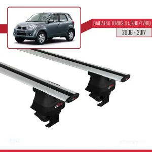 Daihatsu Terios II (J200/F700) 2006-2017 Arası ile uyumlu ACE-4 Ara Atkı Tavan Barı GRİ thumb 2