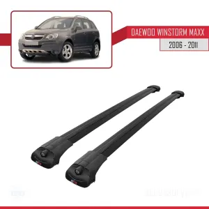 Daewoo Winstorm MaXX 2006-2011 Arası ile uyumlu ACE-1 Ara Atkı Tavan Barı SİYAH thumb 3
