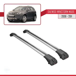 Daewoo Winstorm MaXX 2006-2011 Arası ile uyumlu ACE-1 Ara Atkı Tavan Barı GRİ thumb 3
