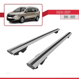 Dacia Lodgy 2012-2022 Arası ile uyumlu HOOK Model Anahtar Kilitli Ara Atkı Tavan Barı GRİ thumb 4