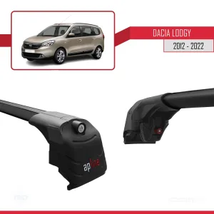 Dacia Lodgy 2012-2022 Arası ile uyumlu ACE-2 Ara Atkı Tavan Barı SİYAH - Görsel 4