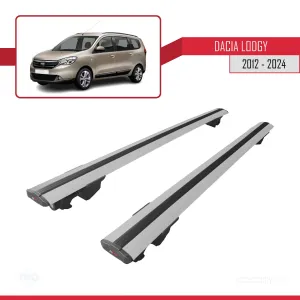 Dacia Lodgy 2012 ve Sonrası ile uyumlu HOOK Model Anahtar Kilitli Ara Atkı Tavan Barı GRİ thumb 4