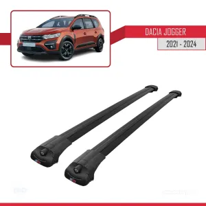 Dacia Jogger 2021 ve Sonrası ile uyumlu ACE-1 Ara Atkı Tavan Barı SİYAH - Görsel 3