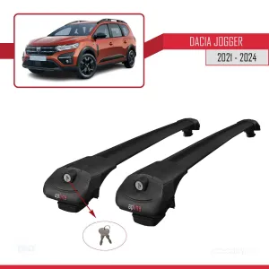 Dacia Jogger 2021 ve Sonrası ile uyumlu ACE-1 Ara Atkı Tavan Barı SİYAH - Görsel 4