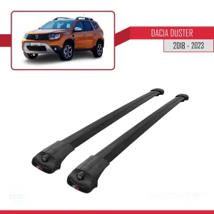 Dacia Duster 2018-2023 Arası ile uyumlu ACE-1 Ara Atkı Tavan Barı SİYAH thumb 3
