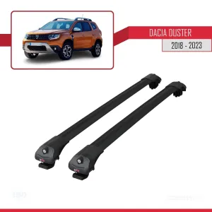 Dacia Duster 2018-2023 Arası ile uyumlu ACE-1 Ara Atkı Tavan Barı SİYAH thumb 3