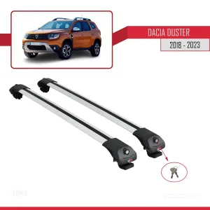 Dacia Duster 2018-2023 Arası ile uyumlu ACE-1 Ara Atkı Tavan Barı GRİ - Görsel 4