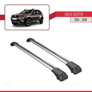 Dacia Duster 2014-2018 Arası ile uyumlu ACE-1 Ara Atkı Tavan Barı GRİ thumb 3