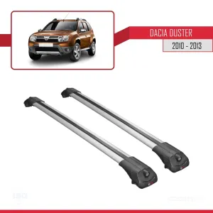Dacia Duster 2010-2013 Arası ile uyumlu ACE-1 Ara Atkı Tavan Barı GRİ thumb 3