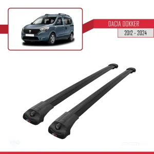Dacia Dokker 2012 ve Sonrası ile uyumlu ACE-1 Ara Atkı Tavan Barı SİYAH thumb 4